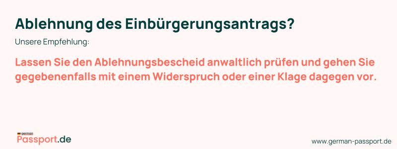 Image Ablehnung des Einbürgerungsantrags